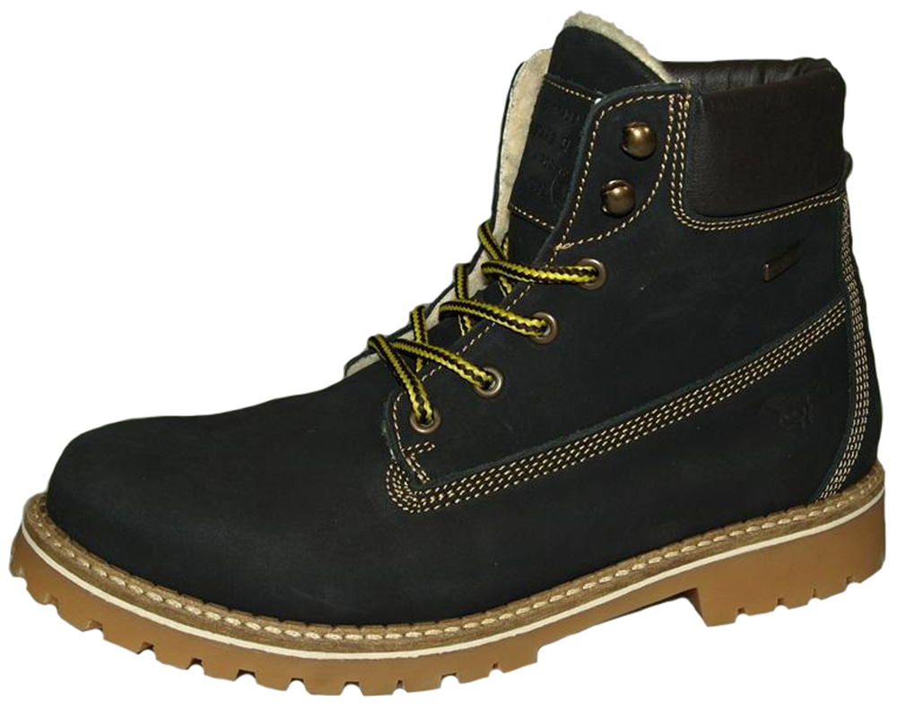 Mustang Herren Schnür Booty 4875-605-93 Schwarz / Braun