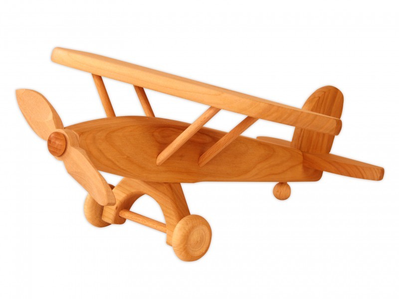 933-9253 ökologisches Holzspielzeug Modellflugzeug Flugzeug Aus Holz