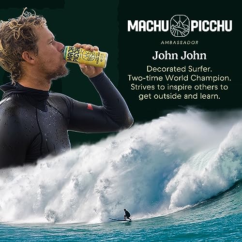 MACHU PICCHU Organic Energy Drink Sugar Free, Pineapple Blueberry Flavor Pack, 12 Fl Oz (Pack of 12) Organic Caffeine Energy Drink, No Preservatives thumbnail