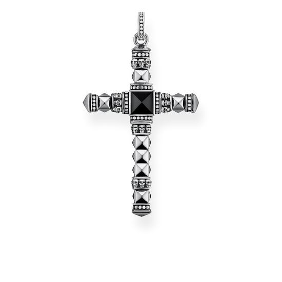 Thomas Sabo Sterling Silver Thomas Sabo Ethnic Cross Black Medium Pend