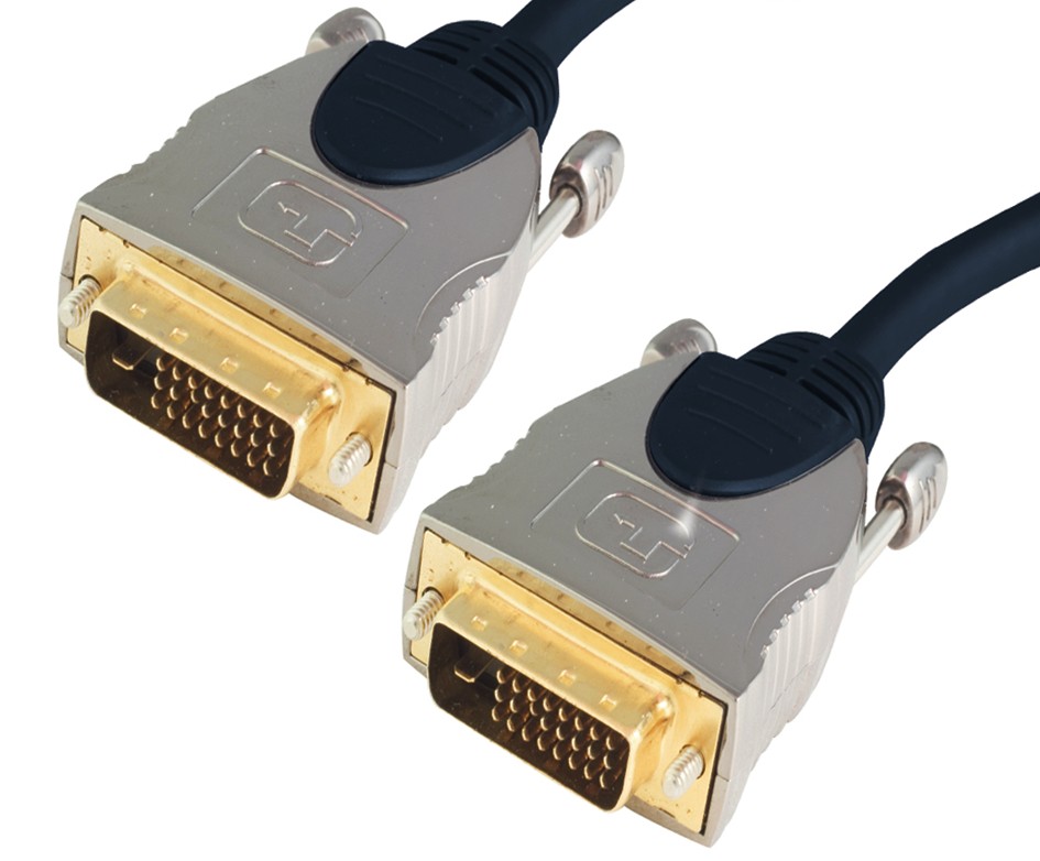 Shiverpeaks Sp-PROFESSIONAL DVI-Kabel 7,5 M DVI-D Blau - Chrom (SP77447)