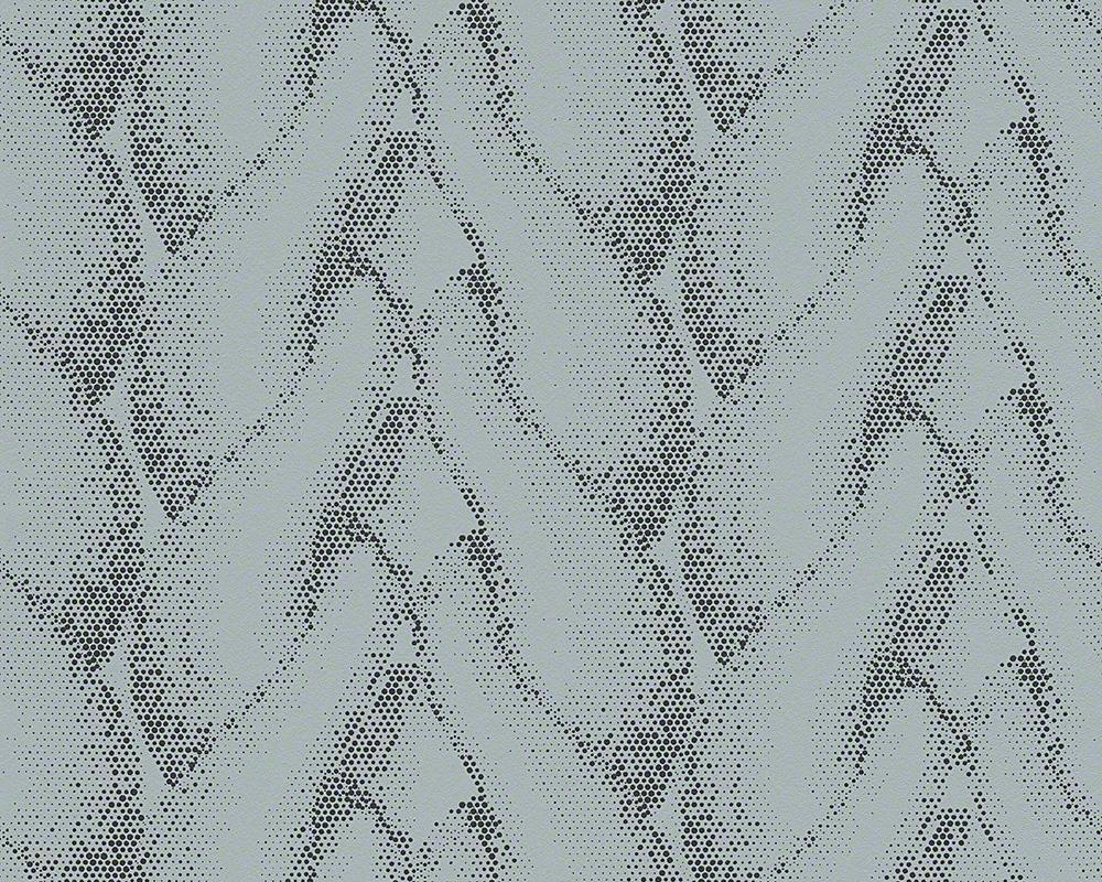 Contzen Martrics Tapete Dekor: Rough Loops - Material: Vlies Farbig (SD) in Grau, Schwarz (Nr. 1507-