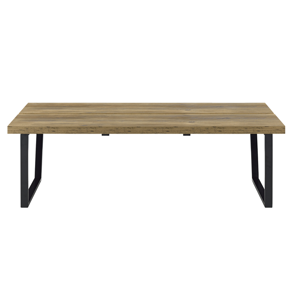 [en. Casa]® Couch-Tisch Design MDF - Holzfarben - 110x60x35cm - Beistelltisch Wohnzimmer