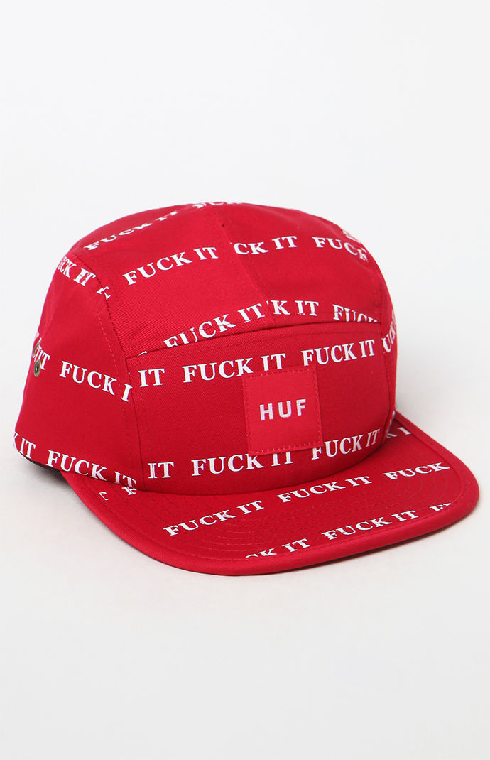 HUF Eff It Strapback Volley Hat - RED