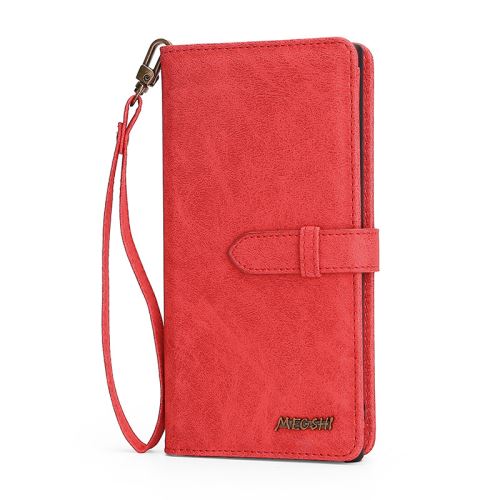 Housse étui En Cuir Avec Poches Multiples Pour Samsung Galaxy Note 10 Pro - Rouge -2564