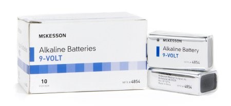 McKesson Alkaline Battery 9V Cell, Disposable, Box of 10