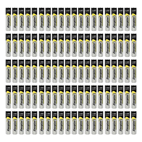 100 Count Energizer Industrial EN92 Alkaline AAA 1.5v Batteries LR03