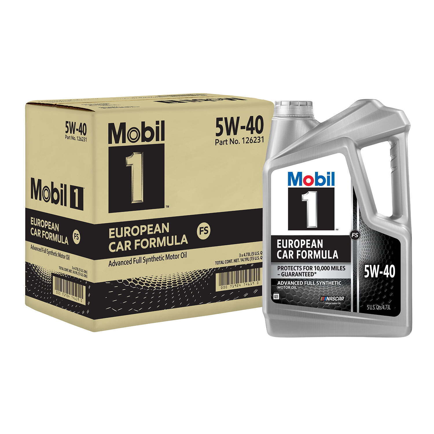 3 PACK Mobil 1 5W-40 Advanced Full Synthetic Motor Oil 5 Qt European Formula NEW thumbnail