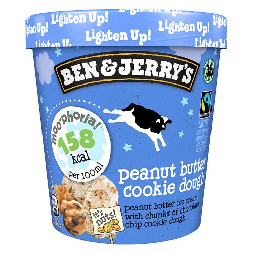 Ben & Jerry's  Light Ice Cream Moo-phoria Peanut Butter Cookie Dough 465 ML