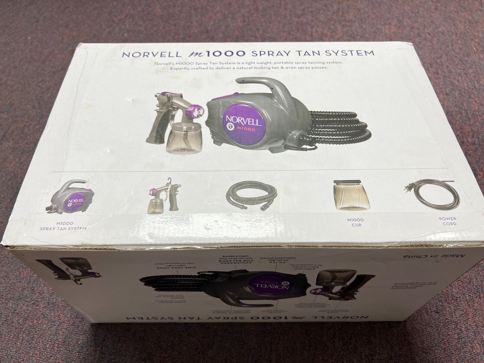 New Norvell M1000 Spray Tan System Mobile Sunless Tanning Set