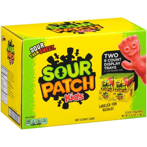Sour Patch Kids Fat-Free Assorted Soft Candy (5 Oz, 12pk.)