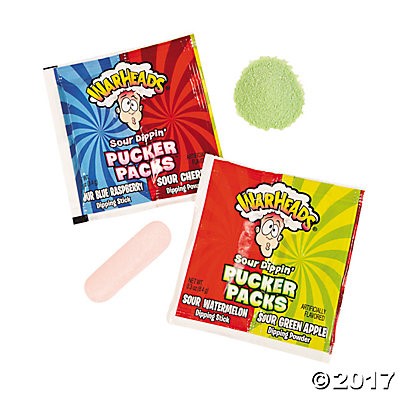Warheads® Sour Dippin' Pucker Packs™ Candy Pack of 4