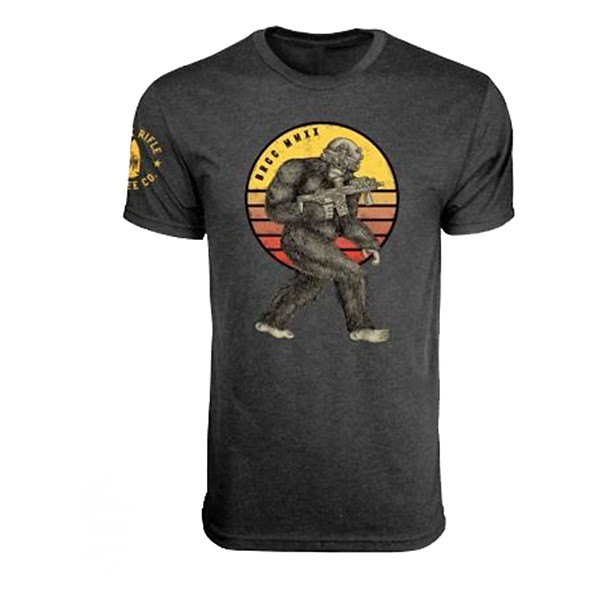 Black Rifle Coffee Company Men's Tactisquatch Short Sleeve Casual Shirt - Vintage Black XL