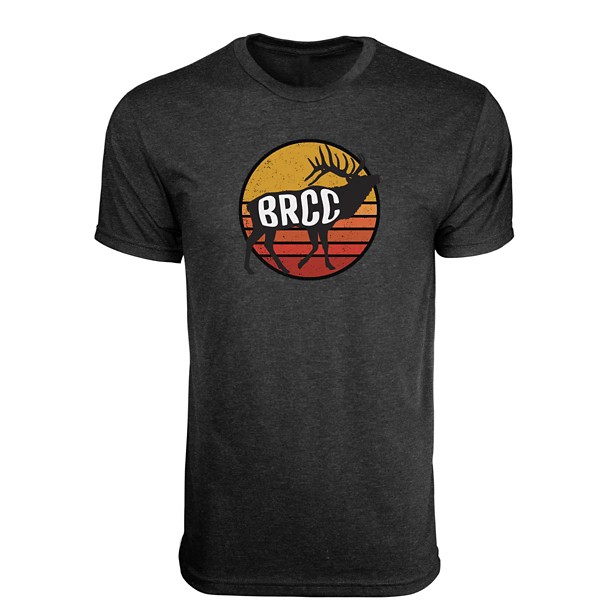 Men's Black Rifle Coffee Company Coffee Sunset Elk T-Shirt 2XLarge Vintage Black