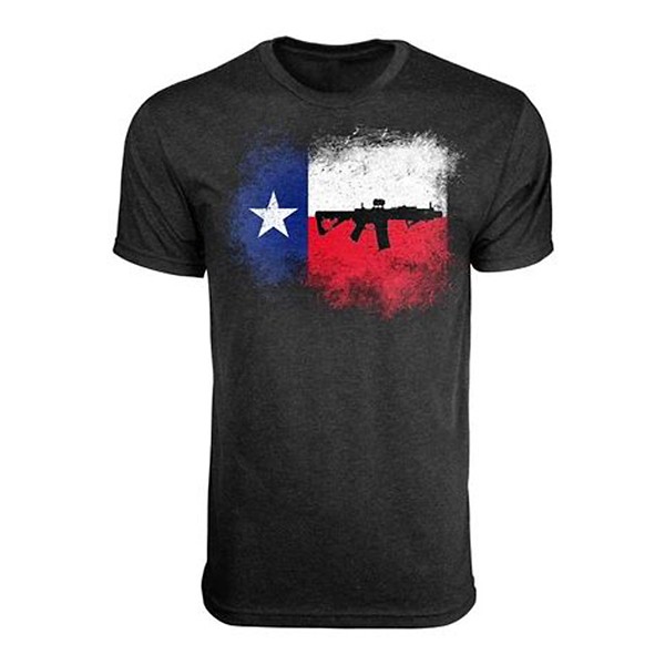 Men's Black Rifle Coffee Company Coffee Co Texas SBR Flag T-Shirt 3XLarge Black