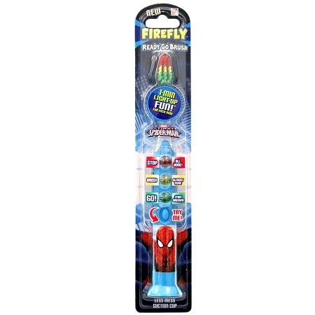 Firefly Kids! Ready Go Light-up Timer Toothbrush Spiderman 1.0 Ea(pack of 2)