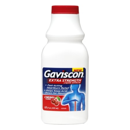 Gaviscon Liquid Antacid, Regular Strength, Cherry Flavor 12 Fl Oz(pack of 6)