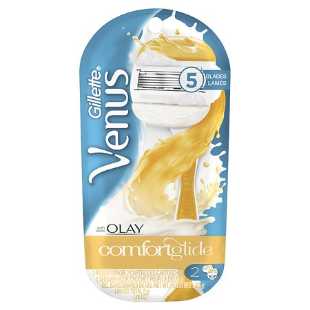 Gillette Venus ComfortGlide with Olay Womens Razor Handle 1.0 Ea(pack of 2)
