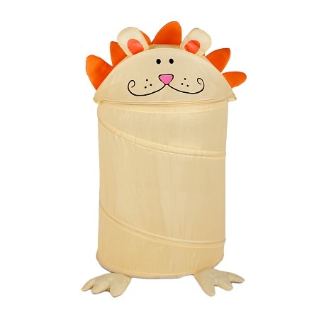 Honey Can Do Medium Kid's Pop up Hamper Lion Yellow Orange 1.0 Ea(pack of 3)