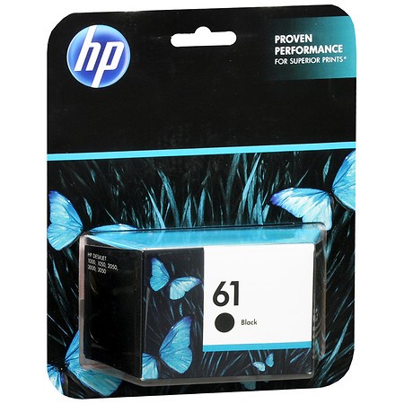 HP Ink Cartridge 61 Black 1.0 Ea.(pack of 3)