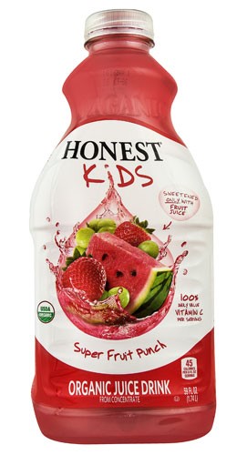 Honest Beverages Honest Kids® Organic Juice Drink Superfruit Punch - 59 Fl Oz Pack of 4