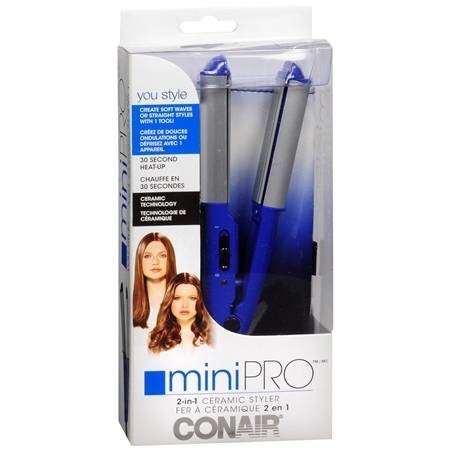 Infiniti by Conair Mini Pro 2-in-1 Wet Dry Ceramic Styler CS69ANR 1.0 Ea(pack of 2)