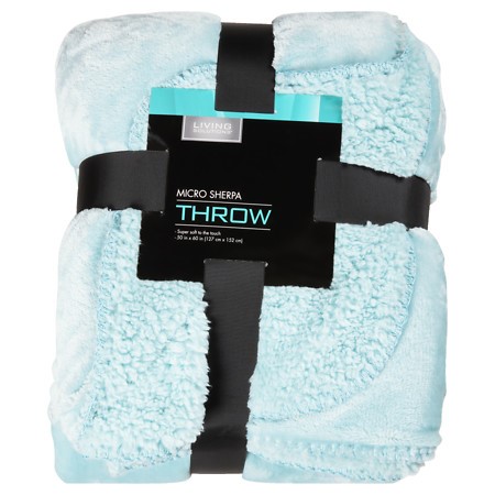 Living Solutions Sherpa Throw 50X60, Pattern Varies 1.0 Ea(pack of 3)