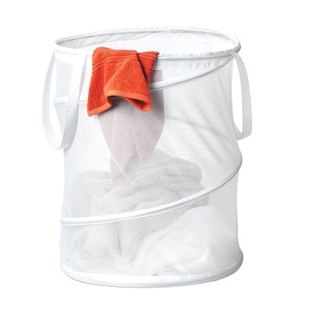 Honey Can Do Large Mesh Pop Open Hamper White 1.0 Ea(pack of 2)