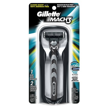 Gillette MACH3 Razor, Two Cartridges 1.0 Ea(pack of 3)