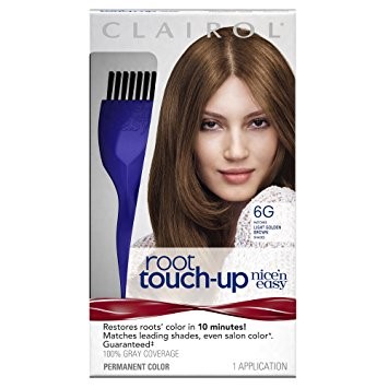 Clairol Nice 'n Easy Root Touch-up Permanent Hair Color, 6G Light Golden Brown 1.0 Ea(pack of 3)