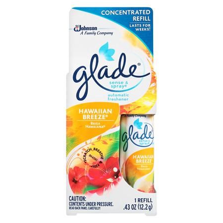Glade Sense & Spray Automatic Freshener, Refill Hawaiian Breeze 1.0 Ea(pack of 3)