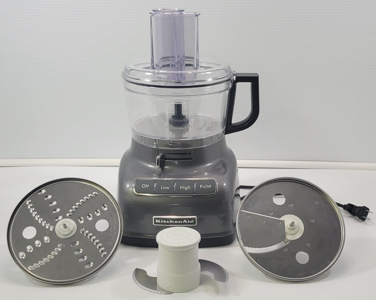 *MSC) KitchenAid KFP0722QG  ExactSlice 7-Cup Food Processor - Liquid Graphite