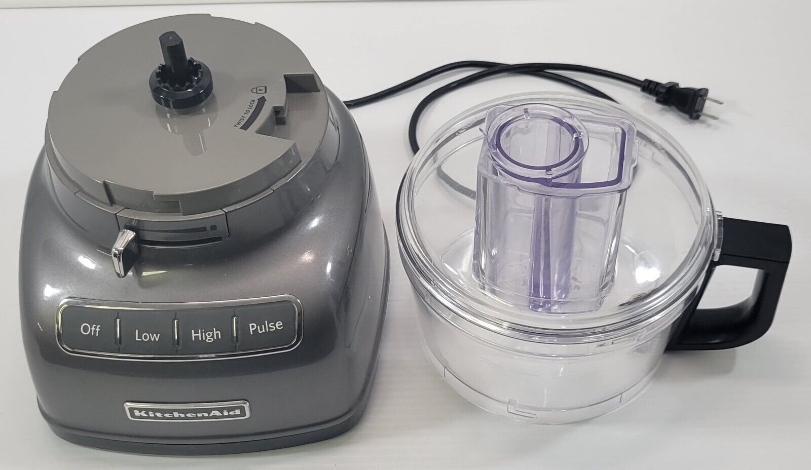 *MSC) KitchenAid KFP0722QG  ExactSlice 7-Cup Food Processor - Liquid Graphite thumbnail