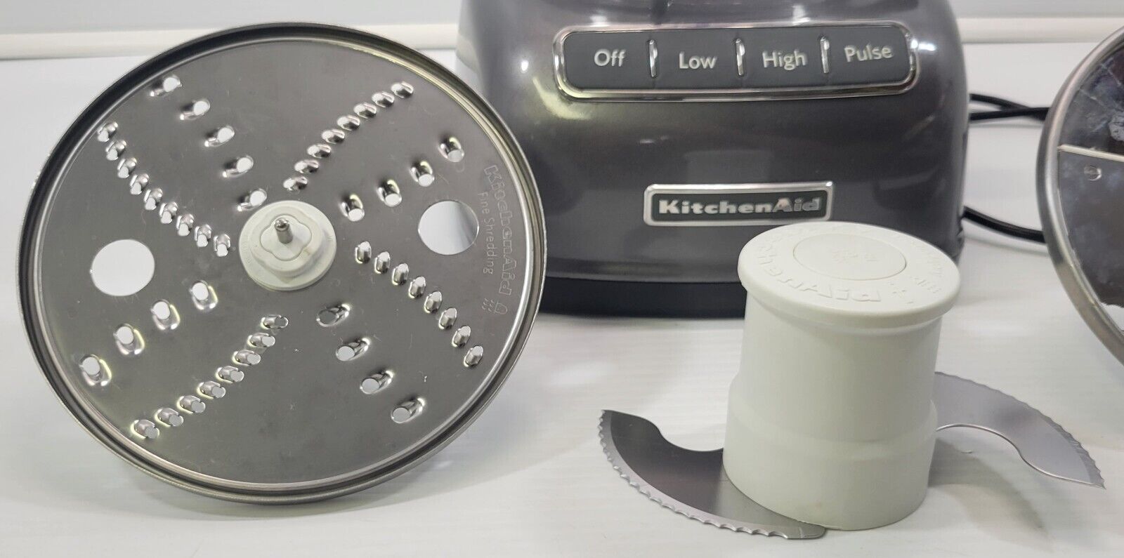 *MSC) KitchenAid KFP0722QG  ExactSlice 7-Cup Food Processor - Liquid Graphite thumbnail