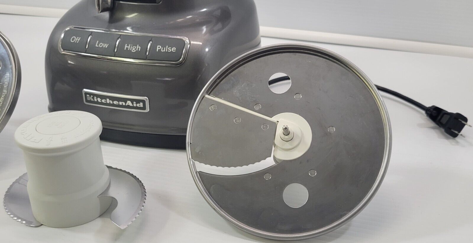 *MSC) KitchenAid KFP0722QG  ExactSlice 7-Cup Food Processor - Liquid Graphite thumbnail