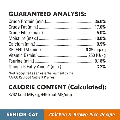 NUTRO WHOLESOME ESSENTIALS Senior Indoor Natural Dry Cat Food for Healthy Weight Farm-Raised Chicken & Brown Rice Recipe, 3 Lb. Bag thumbnail