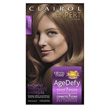 Clairol Expert Collection Age Defy Permanent Hair Color, 6 Light Brown 1.0 Ea(pack of 3)