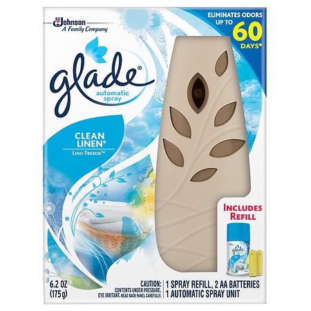 Glade Automatic Spray Unit Kit Clean Linen 1.0 Ea(pack of 2)