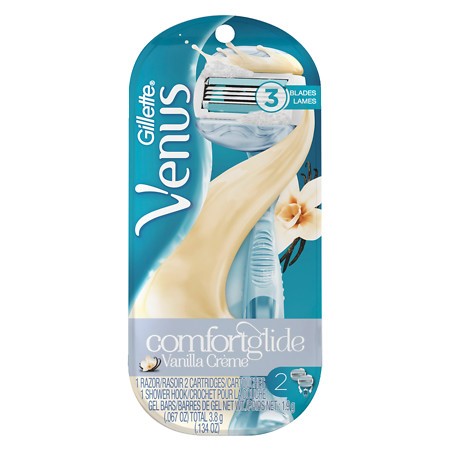 Gillette Venus ComfortGlide Womens Razor Handle Vanilla Creme 1.0 Ea(pack of 3)