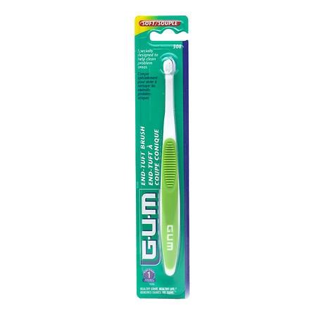 G-U-M End Tuft Brush, Toothbrush, 308RQB 1.0 Ea(pack of 6)