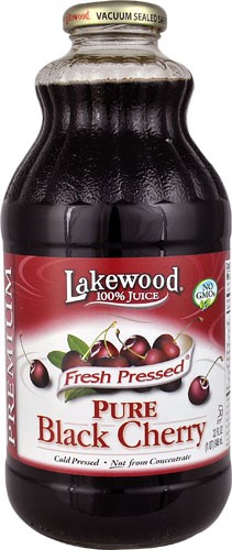 Lakewood 100% Juice Cold Pressed Non GMO Pure Black Cherry - 32 Fl Oz Pack of 2