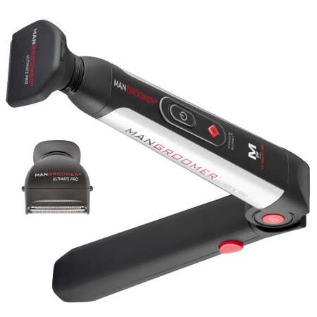 MANGROOMER ULTIMATE PRO Back Shaver with 2 Flex Heads, Extreme Reach Handle & Power Burst 1.0 Ea(pack of 2)