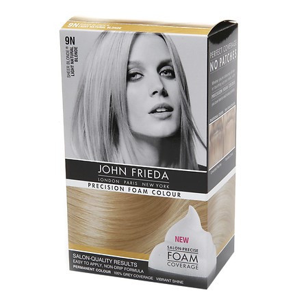 John Frieda Permanent Precision Foam Colour, 9N Sheer Blonde Light Natural Blonde 1.0 Ea(pack of 2)