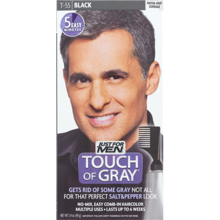 Just for Men Touch of Gray Haircolor, Black T-55 1.0 Ea(pack of 6)