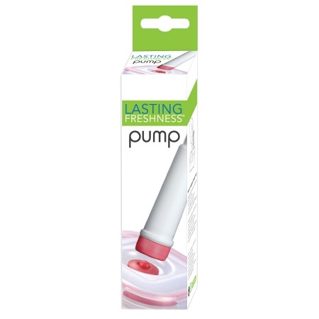 Lasting Freshness Vacuum Seal Pump White with Rose Trim 1.0 Ea (Pack of 3)