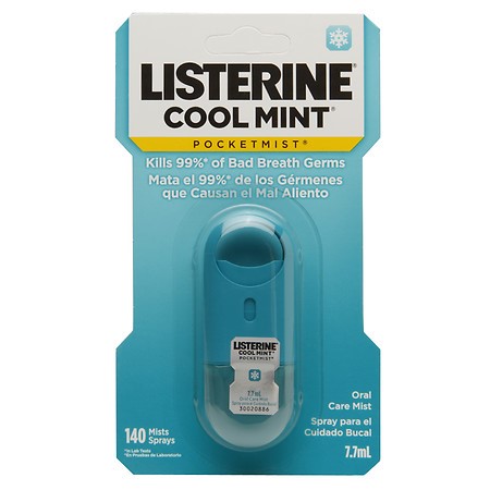 Listerine PocketMist Oral Care Mist Cool Mint 1.0 Ea(pack of 3)