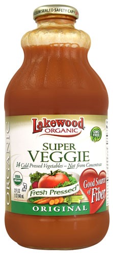Lakewood Organic Super Veggie Juice Blend Original - 32 Fl Oz Pack of 2