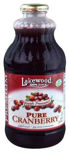 Lakewood 100% Juice Pure Cranberry - 32 Fl Oz Pack of 12