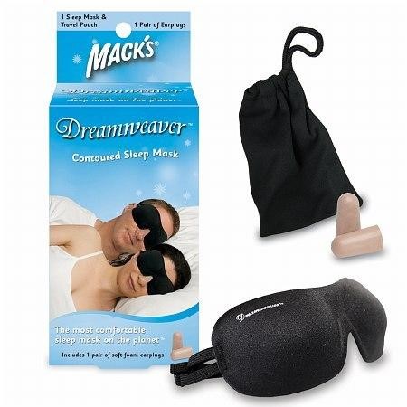 Mack's Dreamweaver Contoured Sleep Mask with Soft Foam Earplugs 1.0 Ea(pack of 4)