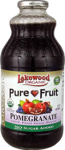 Lakewood Organic Pure Fruit Juice Pomegranate - 32 Fl Oz Pack of 3